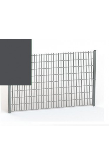 Zestaw ogrodzenie panelowe 2D 6/5/6mm ocynk + RAL 7016 H =1230mm - oczko 50x200mm ( 1mb )
