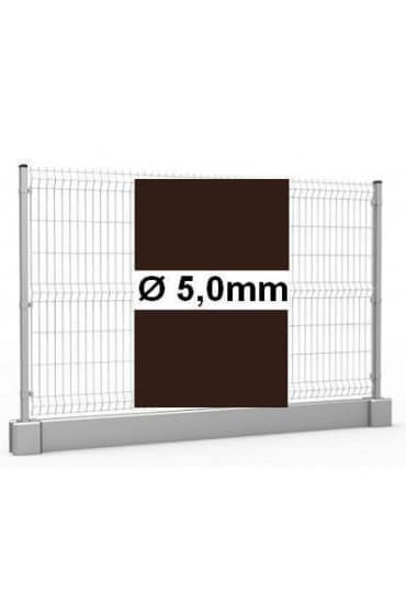 Zestaw ogrodzenie panelowe ocynk + RAL 8017 H =1230mm + podmurówka 25cm - Ø5mm oczko 50x200mm ( 1mb ) Zestaw ogrodzenie panelowe ocynk + RAL 8017 H =1230mm + podmurówka 25cm - Ø5mm oczko 50x200mm ( 1mb )