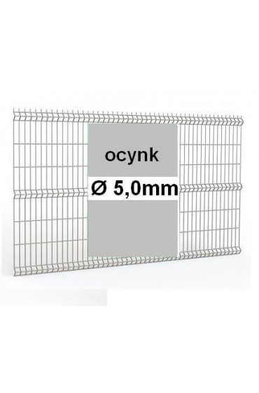 Panele ogrodzeniowe 3D ocynk H= 1230mm  Ø5mm oczko 50x200mm