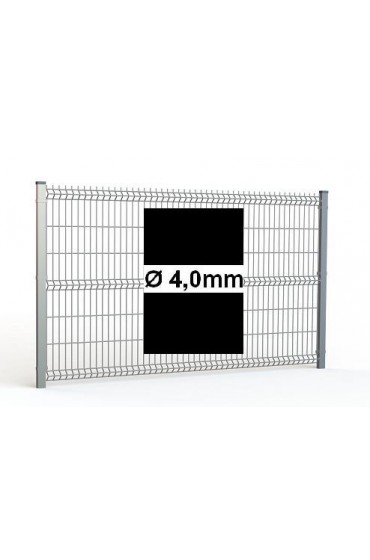 Zestaw ogrodzenie panelowe ocynk + RAL 9005 H=1530mm Ø4mm oczko 50x200mm ( 1mb )