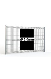 Zestaw ogrodzenie panelowe ocynk + RAL 9005 H=1730mm Ø5mm oczko 50x200mm ( 1mb )