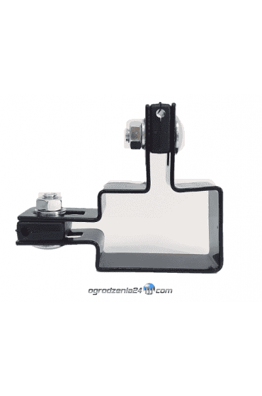 OBEJMA NAROŻNA 60x40mm Ral 9005 W ZESTAWIE ZE ŚRUBAMI