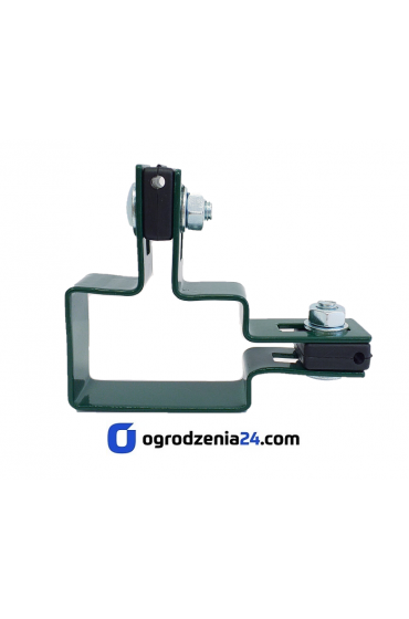 OBEJMA NAROŻNA 60x40mm Ral 6005 W ZESTAWIE ZE ŚRUBAMI