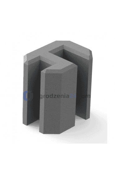 Osadnik betonowy narożny h=25cm
